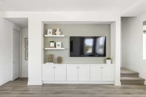 Plan 6 Model Home Media Built In